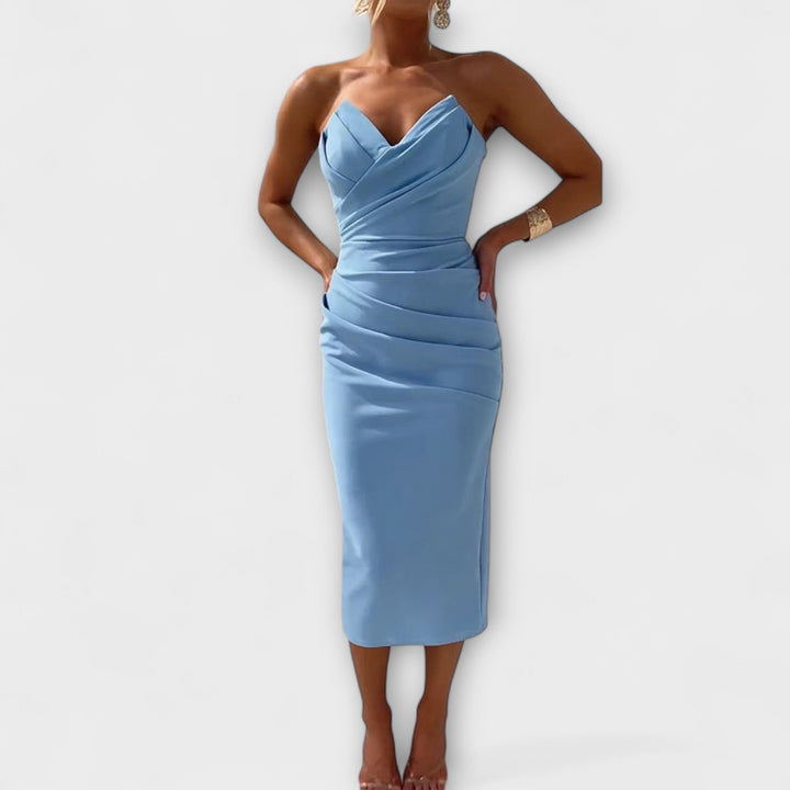Milly - Elegantní Šaty Bez Ramínek