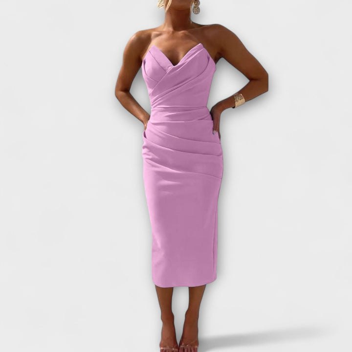 Milly - Elegantní Šaty Bez Ramínek