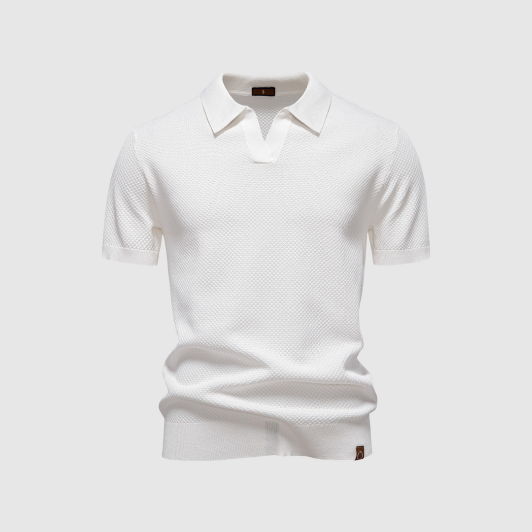 Libuše – Strukturované polo tričko pro elegantní a pohodlný styl