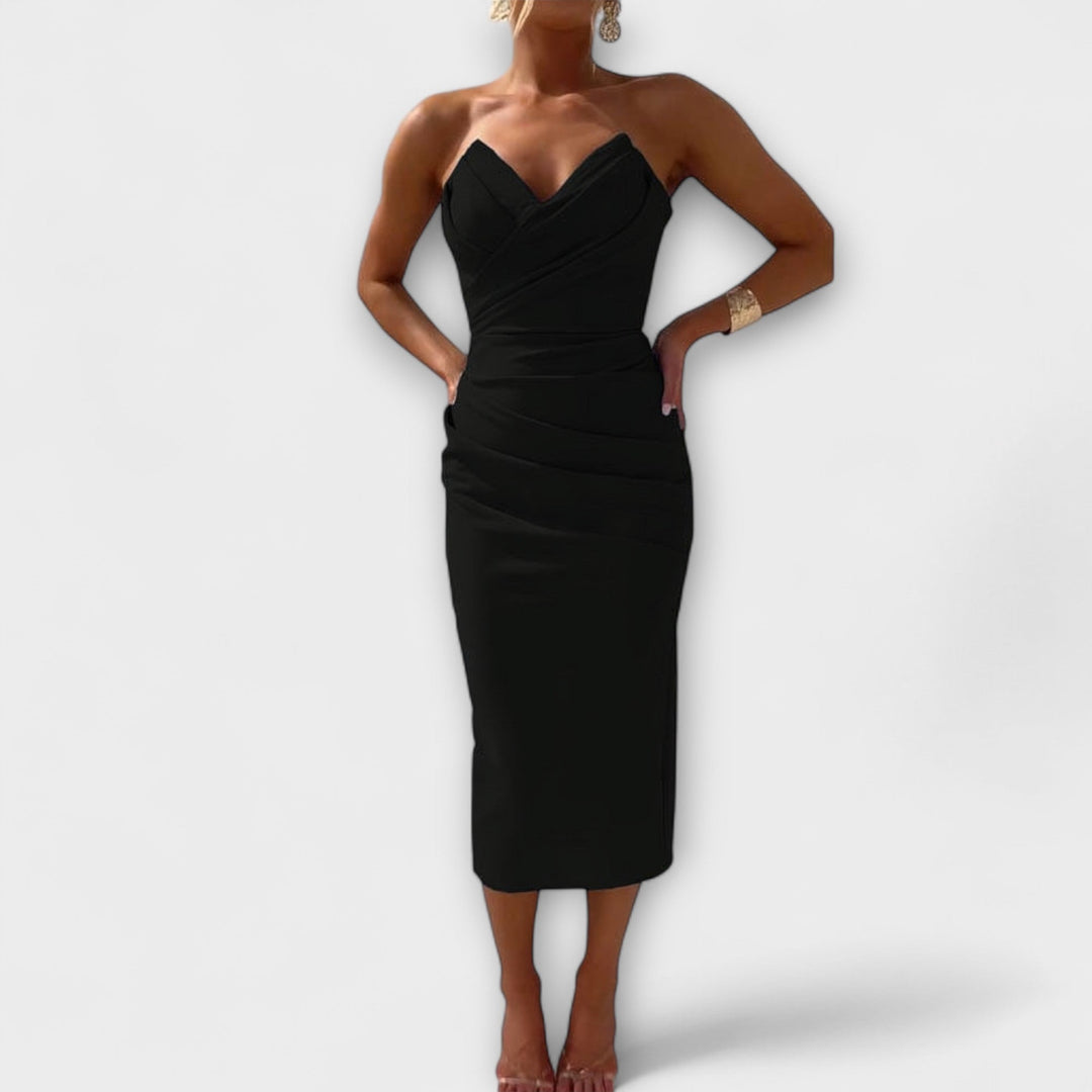 Milly - Elegantní Šaty Bez Ramínek