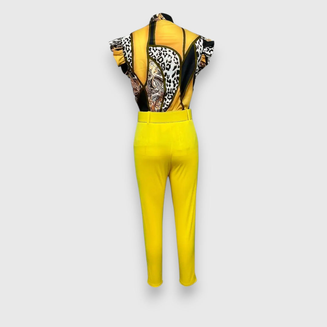 Sada dvou kusů s moderním leopardím vzorem