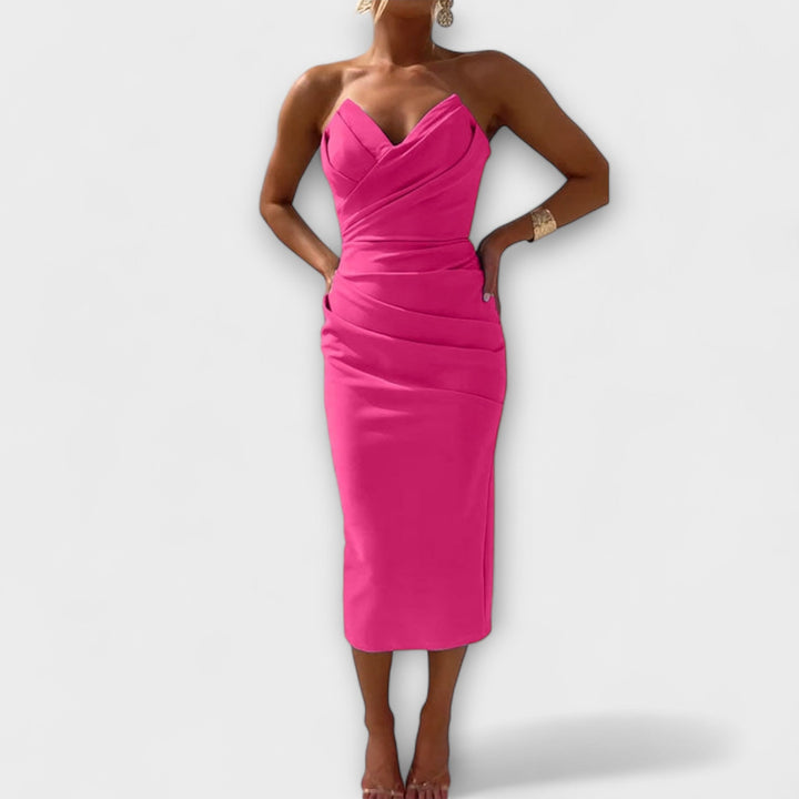 Milly - Elegantní Šaty Bez Ramínek