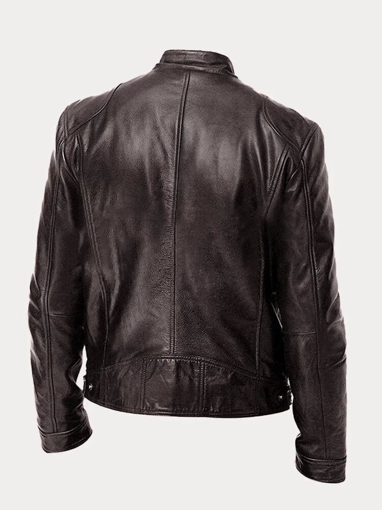 Victor™ Casual Kožená Bunda: Nadčasový Design a Komfort