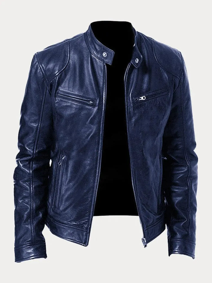 Victor™ Casual Kožená Bunda: Nadčasový Design a Komfort