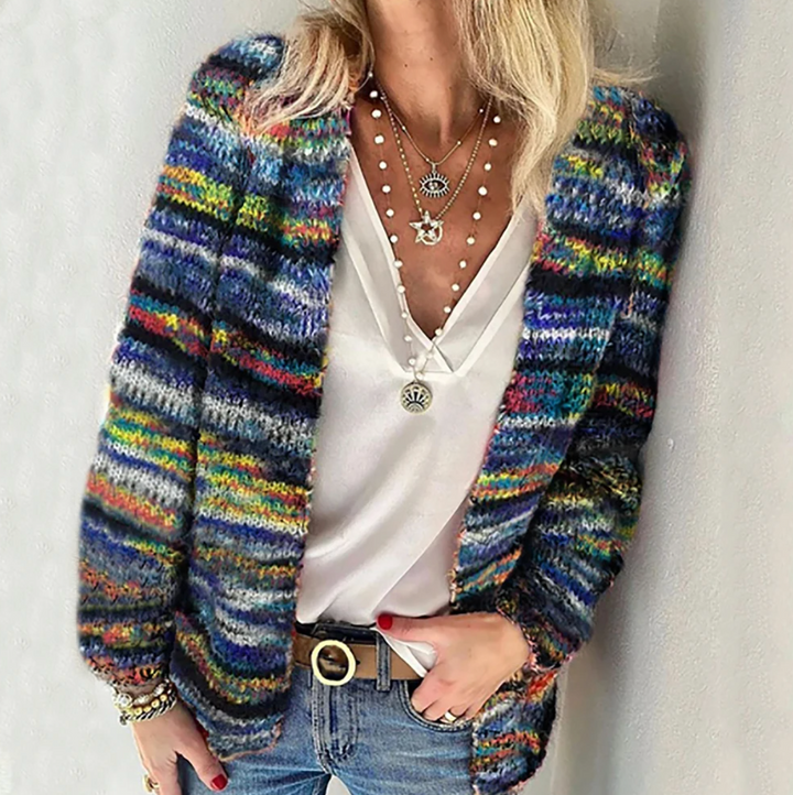 Catherine | Příjemný multicolor kardigan
