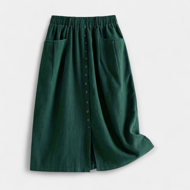 Midi sukně s vintage stylem