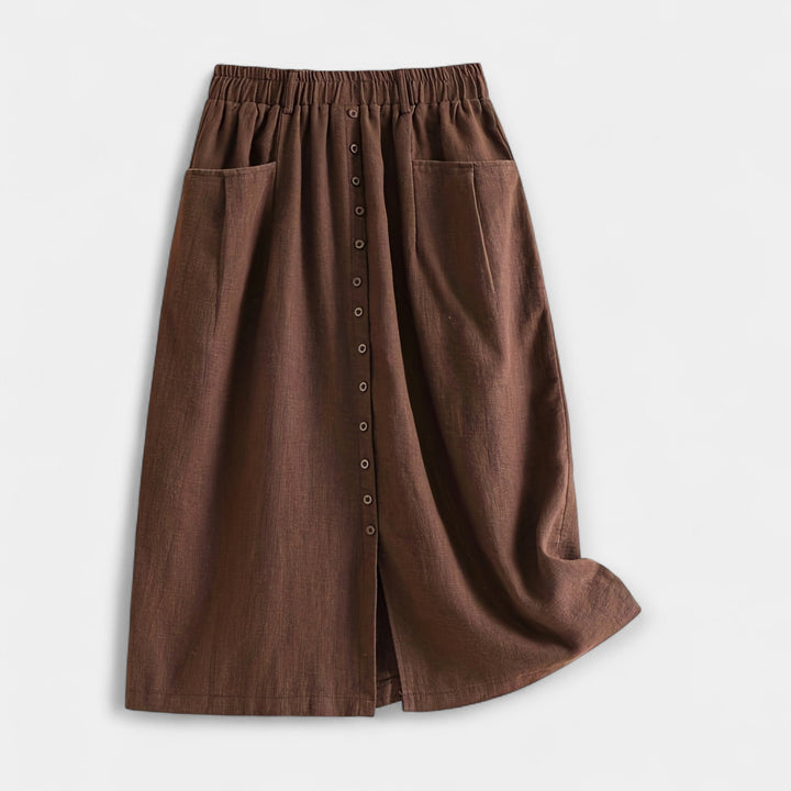Midi sukně s vintage stylem